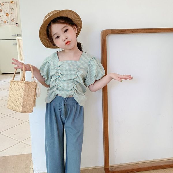

jj2qk 2020 children's wear summer doll children's clothing new princess style internet celebrity baby girl doll shirt little girl, White;black