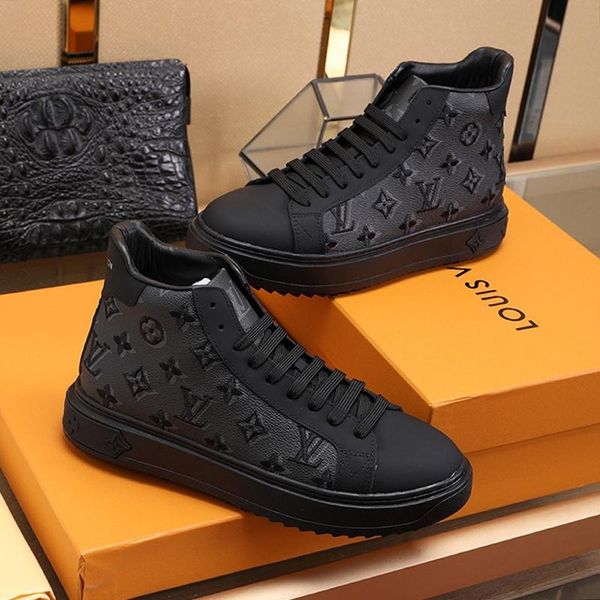 

new arrival mens shoes drop ship autumn and winter shoes vintage designer high plus size casual men shoes herren luxus marken schuhe, Black