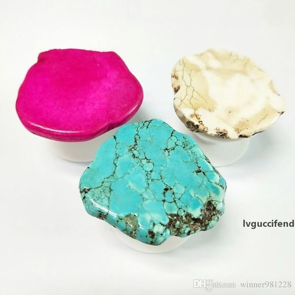 

creative universal phone turquoise holder natural turquoise expandable stand bracket phone holder air bag bracket 3 color