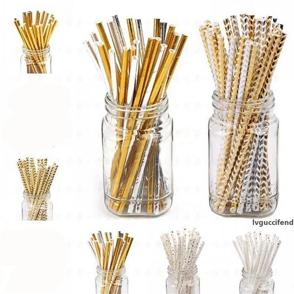 

gold heart star stripe chevron paper straws baby shower decoration party wedding halloween christmas event supplies jk1909
