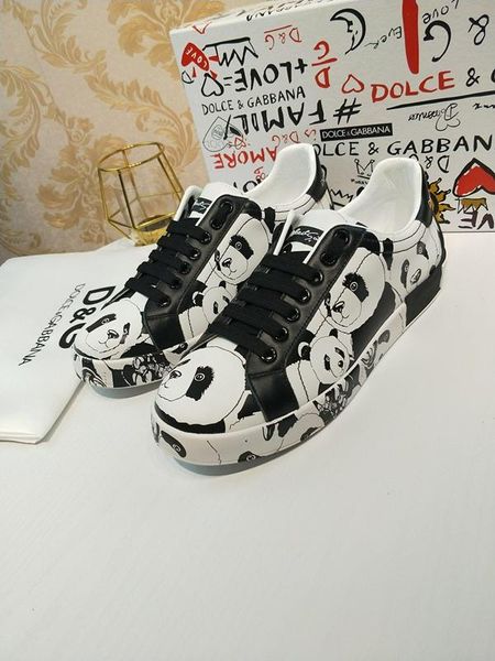 

2020n trend hand-painted leather party casual shoes trend outdoor men and women sports shoes graffiti wild couple shoes, size 35-45, Black