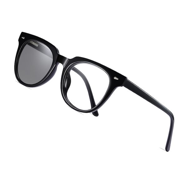 

aofly brand fashion pchromic glasses women tr90 square blue light blocking eyewear female computer gaming glasses men uv400, White;black