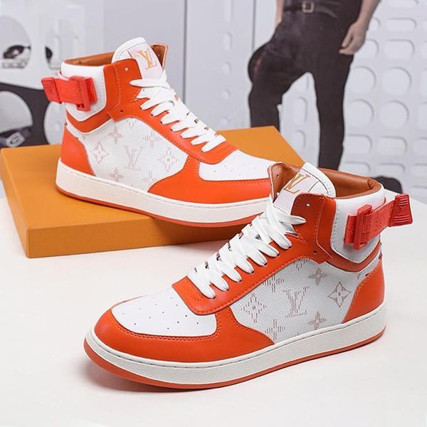 

casual mens shoes fashion scarpe da uomo rivoli sneaker boot mens shoes fashion type bottes hommes ankle boots with box fast shipping, Black