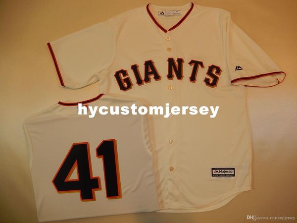 

custom mens majestic san francisco mark melancon #41 baseball jersey creme mens stitched jerseys big and tall size xs-6xl for sale, Gray