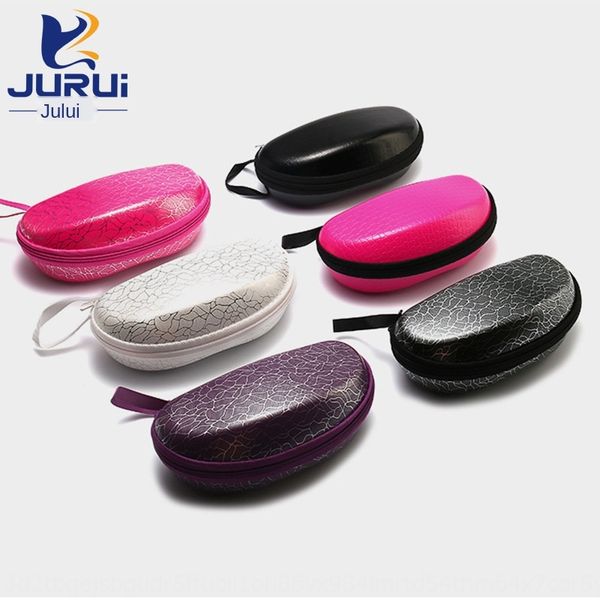 

new simple sun case caseglasses casepackaging box leather zipper glasses box 05, Blue