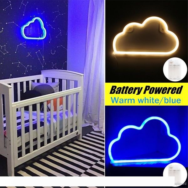 

plastic led neon sign night light cloud design wall lamp bedroom bar ornaments christmas party decoration holiday lighting gifts