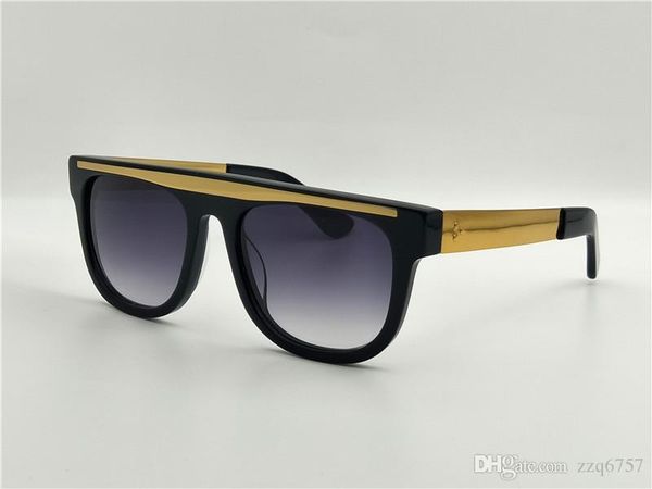 

selling new black square frame french luxury fashion brand ce 00053 gold metal legs with classic black frame reflects the street style, White;black