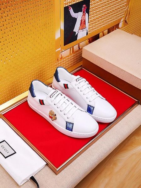 

2019f новых людей прилив обувь, случайные спортивные, универсальные кожаные с низким верхом обуви, оригинальная упаковка обуви доставки коро, Black