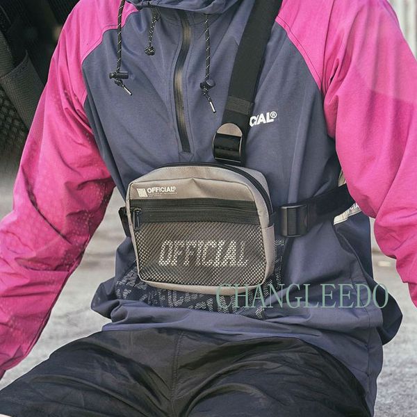 

мужчины грудь сумка small tactical chest rig хип-хоп жилет сумка streetwear tri-нагрудный ремень сумка женщина прямоугольник талия обновлени