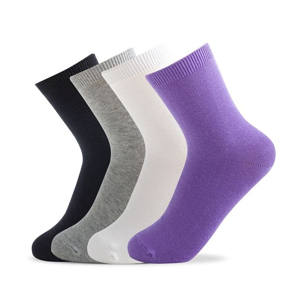 

sports socks 6 pairs cotton women running athletic breathable solid color big size woman summer us 7.0-8.5, Black
