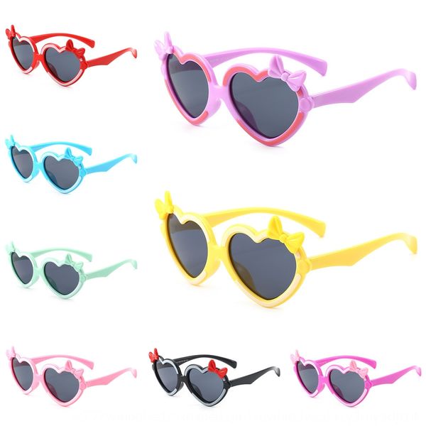 

2020 new silicone children's sun fashion anti-purple line polarized creative love sun sunglasses silicone sun glasses 22034, Blue