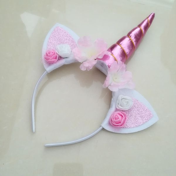 

unicorn headband halloween children headband party accessories headdress baby hair accessories headdress unicorn party, Slivery;white