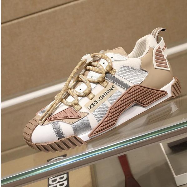 

268 brand designer high-quality men's casual sports shoes, outdoor casual shoes, with original box packaging size 38--45, Black