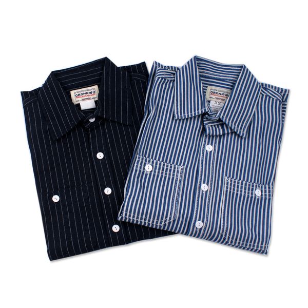 

men's casual shirts 2 colors mens fashion vertical stripes men's shirt retro tooling long sleeve xs-xl, White;black