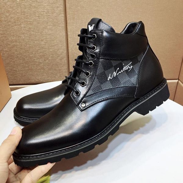 

luxury mens shoes 2020 fashion oberkampf ankle boot mens shoes fashion type martin boots with origin box bottes hommes luxury design booties, Black