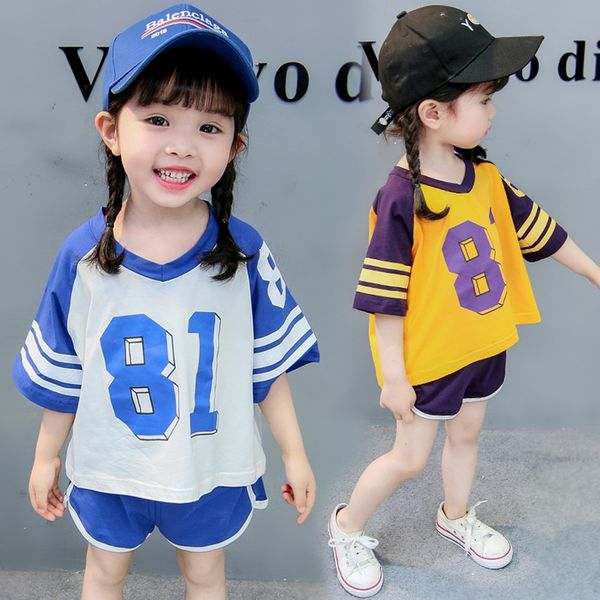 

psy3x suit t-shirt clothing 2020 summer male and female children's digital short-sleeved t-shirt shorts leisure sports two-piece childr