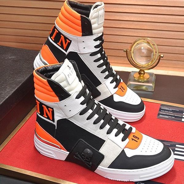 

drop ship phantom kick $hi -mixed materials sneakers men shoes fashion classic comfortable shoes high vintage casual sports men boot, Black