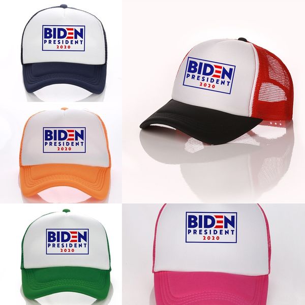 

dy4re joe biden baseball hat adjustable colors outdoor election 3 trucker hats american letter embroidery president 2020 hats, Blue;gray