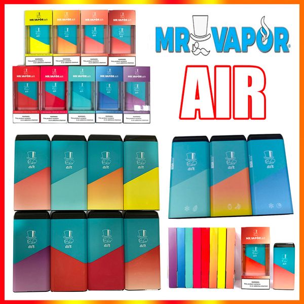 

MR VAPOR AIR одноразовое устройство Pod Starter Kit 500puffs 350mAh Батарея 3мл Пустой картридж VS Posh Plus Одноразовые Vape Ручки