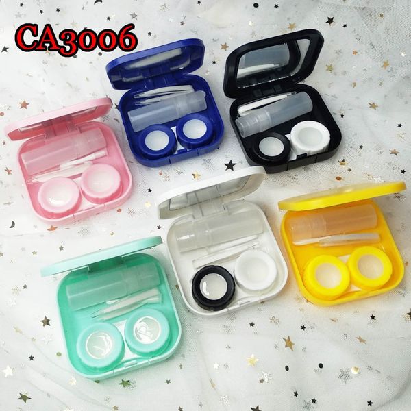 

простые квадратной плоской крышки сплошного цвета невидимый коробки уход зрачок случай очки случай кормящие очки коробка ca3006, Blue