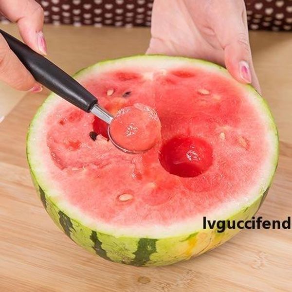 

2.7cm two head watermelon scoop icecream use stainless steel baller cute small practical mellon cutter stacks