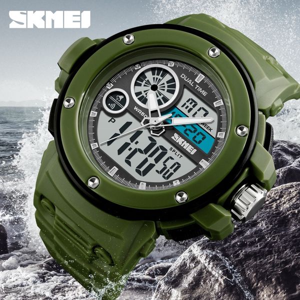 

shicemei new student waterproof outdoor outdoor sports electronic watch sports electronic watch, Blue