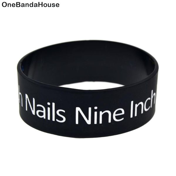 

1pc nine inch nails silicone wristband for music concert, Red;blue