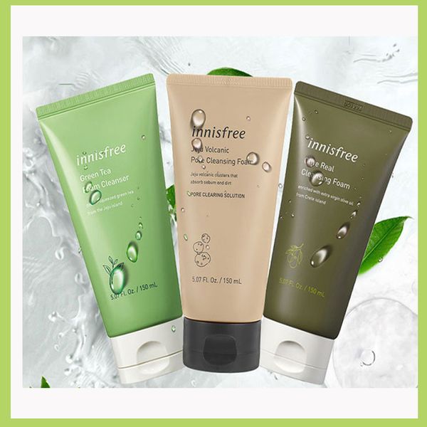 

новая версия innisfree зеленый чай пены моющее средство innisfree jeju вулканические поры очищающая пена 150мл бесплатной доставкой