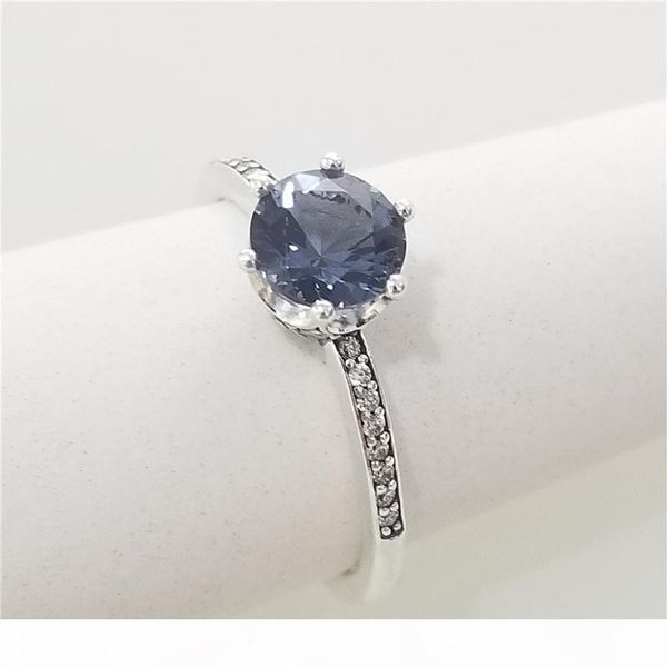 

j big cz diamond wedding ring original box for pandora 925 sterling silver sparkling crown rings with retail box sets, Slivery;golden