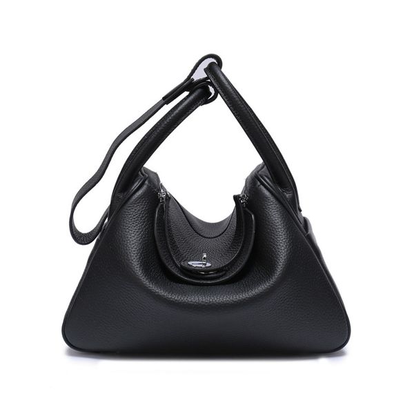 

l26xw16xh20 famous tote designer lychee pattern platinum lindy bag women fine stitching handbags shoulder bag lady h doctor bag medicine box