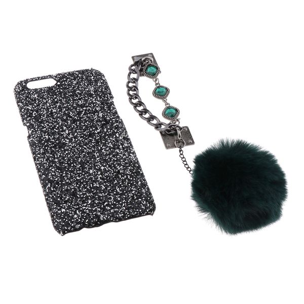 

glitter luxury bling back phone case cover + wristband for oppo r11 plus