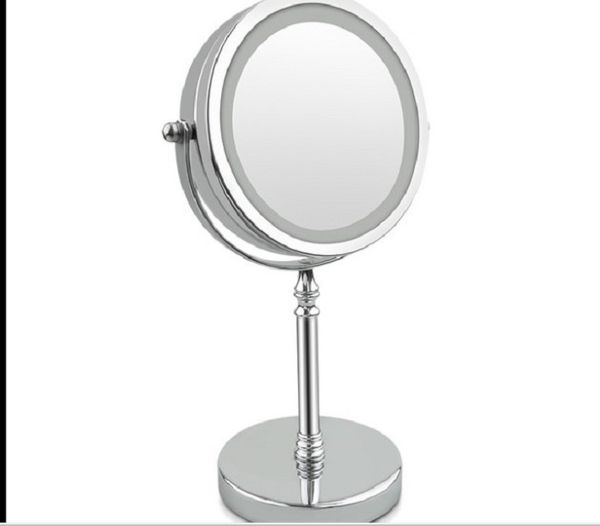 

2020 led cosmetic mirror double sided magnifying mirror 7 inch led cosmetic mirror