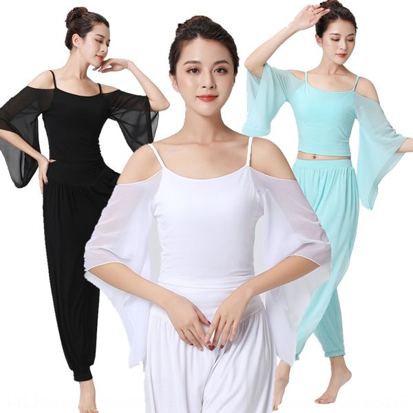 

yoga suit new modal camisole chiffon pants trousers and trousers sports yoga rhyme performance suit for women, White;red