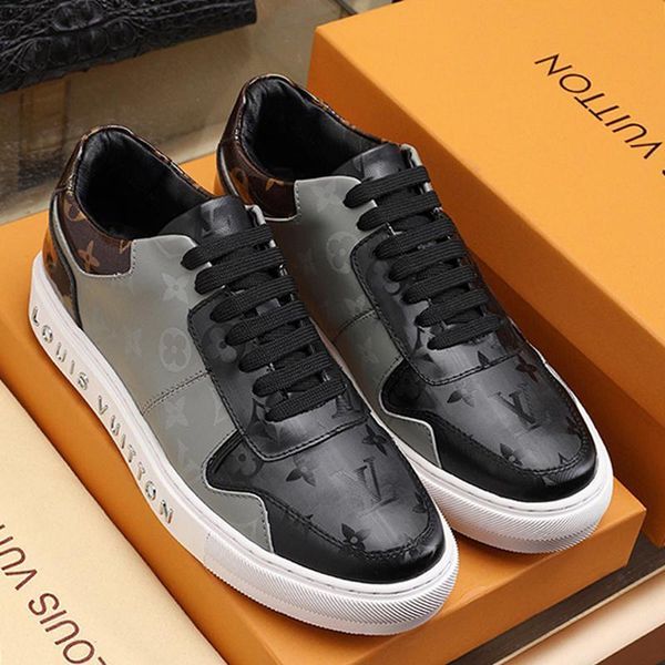 

men sneakers breathable casual shoes lace -up flats luxury mens shoes male footwears with origin box zapatos de hombre fast delivery fashion