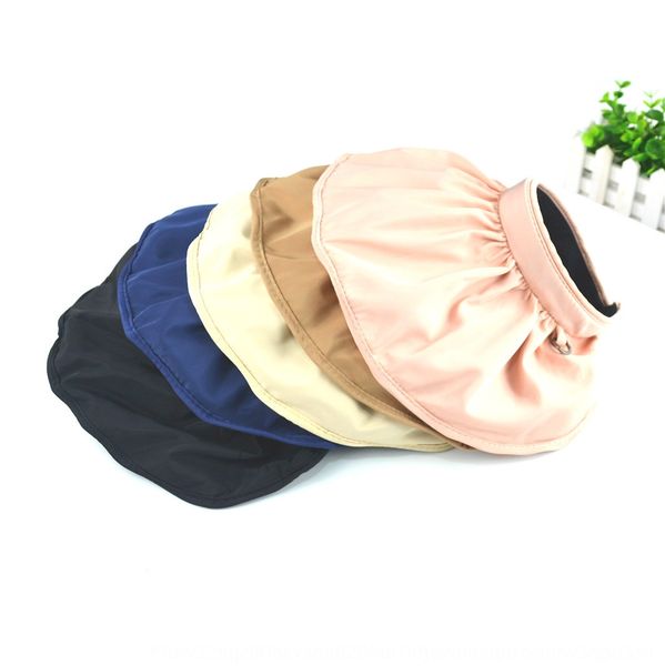 

south korea east gate shell female empty black bucket bucket shell fisherman large eaves fisherman hat sunshade sun hat, Blue;gray