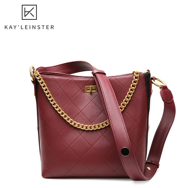 

алмазная lattice 100% натуральной кожа женщины crossbody сумка цепь женщины сумка на ремне большой емкости ladies daily