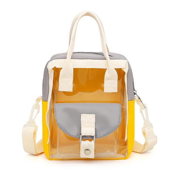 

fashion women backpack spring transparent versatile student bags small fresh cute kawaii leather backpacks