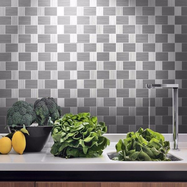

пил и рукояти backsplash стены кухни плитка самоклеющиеся из нержавеющей стали 12х12