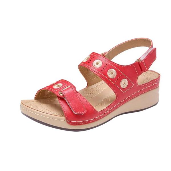 

wenyujh 2020 new casual embroidered striped platform super comfortable sandals women fashion ladies shoes solid colors, Black