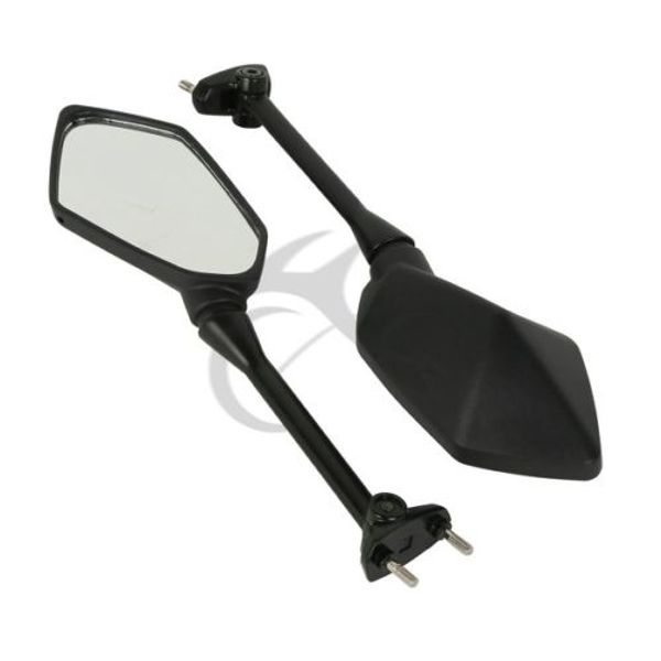 

black new right left side rear view mirrors for ninja 650r 2009-2020 10