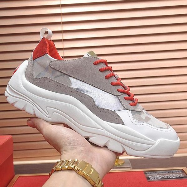 

новые повседневная обувь для мужчин кроссовки обувь италия мода роскошные платформы walking кроссовки athletic мужская обувь кожа узелок sca, Black