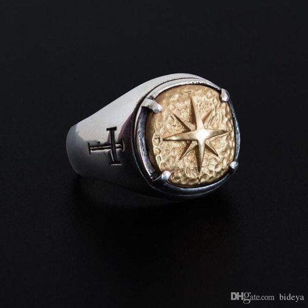 

2019 New Mens Polaris Finger Rings Compass Finger North Needle Ring Male Jewelry Rings Accessories