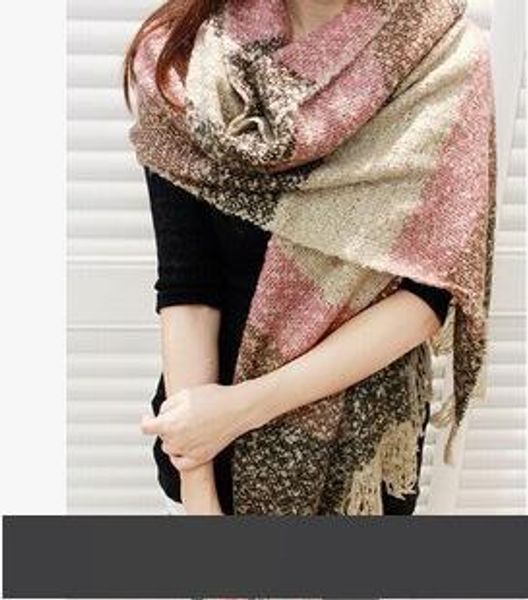 

new winter fir mixing sand to the circle hit the color striped scarf shawl extended to increase wholesale manufacturers
