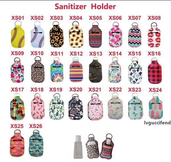 

neoprene 30ml sanitizer bottle holder 24 styles keychain bags key rings hand soap bottle holder novelty items ooa7884