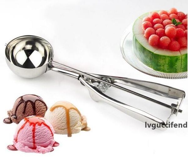 

stainless steel ice cream scoops diameter 4/5/6cm fruit spoon cookies spoon ball maker cooking tool 60pcs