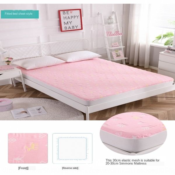 

iac2v three-layer gauze urine-separated bed three-layer wash gauze machine wash hat large size baby close-fitting use waterproof bed hat thi