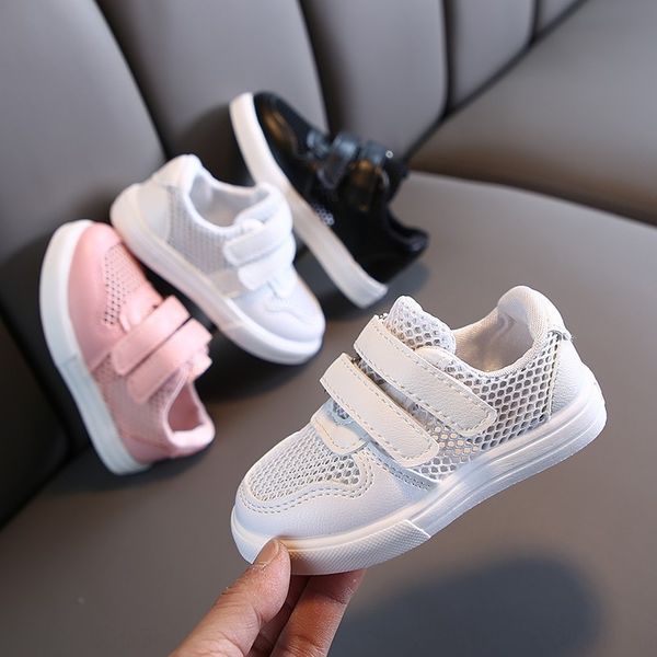

sports 2020 new sneakers running children's children's mesh breathable boys' running shoes girls' light casual shoes, Black
