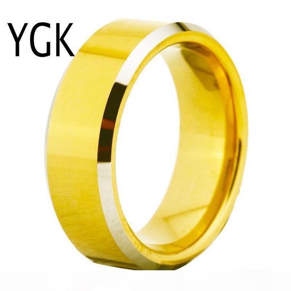 

classic wedding rings for women fashion ring for men engagement party ring diy customs logo engraving comfort fit tungsten ring, Silver