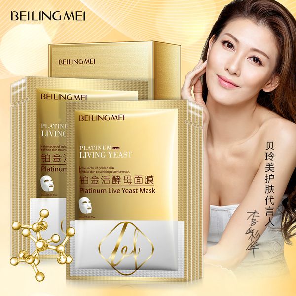 

platinum live yeast hydrate patch mask mascarilla remove wrinkles and puffiness black face skin care oil-control easy absorb wholesale masks