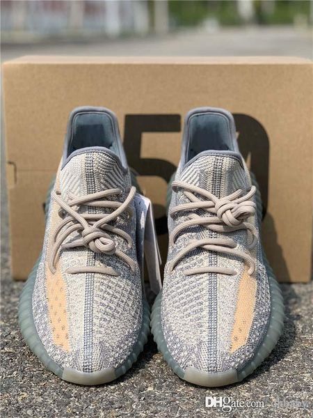 

2020 kanye west linen cinder running shoes women men israfil zyon sulfur 3m reflective man sports sneakers fz5421 with original box